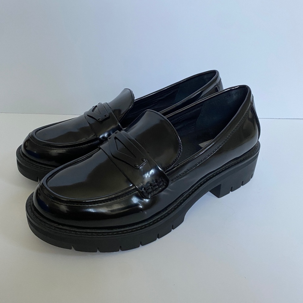 MIA Nelcy Platform Penny Loafer (Women Size 9 - Black)